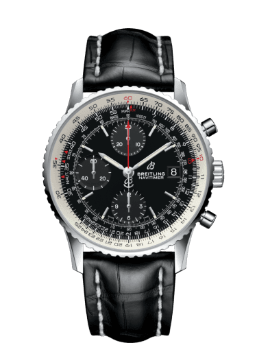 Breitling Navitimer 1 Chronograph 41 Stainless Steel / Black / Black Croco / Folding