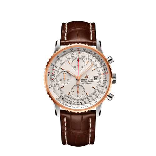 Breitling Navitimer 1 Chronograph 41 Stainless Steel / Red Gold / Silver / Croco / Pin
