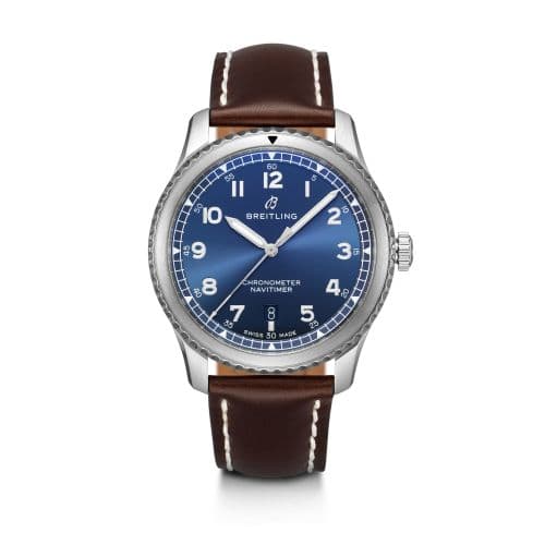 Breitling Navitimer 8 Automatic 41 Stainless Steel / Blue / Brown Calf