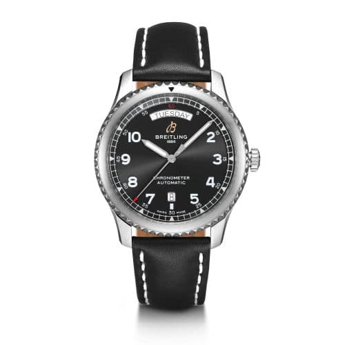 Breitling Navitimer 8 Automatic Day & Date 41 Stainless Steel / Black / Black Calf / Pin