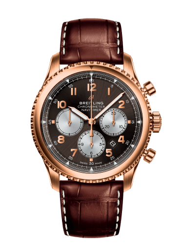 Breitling Navitimer 8 B01 Chronograph 43 Red Gold / Bronze / Brown Croco
