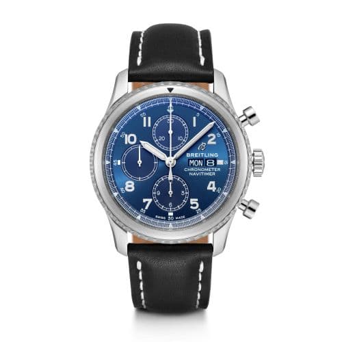 Breitling Navitimer 8 Chronograph 43 Stainless Steel / Blue / Black Calf