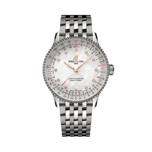 Breitling Navitimer Automatic 36 Stainless Steel / MOP / Bracelet / UK