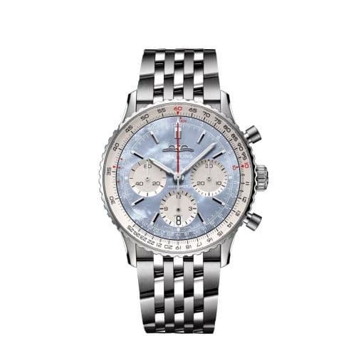 Breitling Navitimer B01 Chronograph 41 Stainless Steel / Blue MOP Japan / Bracelet