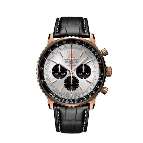 Breitling Navitimer B01 Chronograph 46 Red Gold / Silver / Alligator