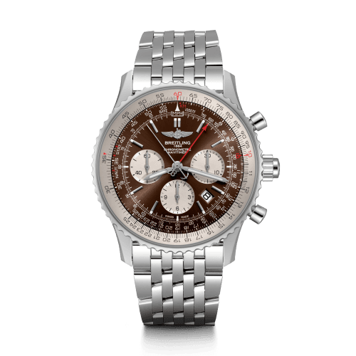 Breitling Navitimer Rattrapante Stainless Steel / Panamerican Bronze / Bracelet