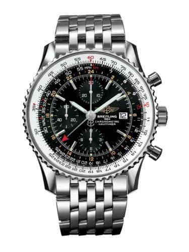 Breitling Navitimer World Stainless Steel / Black / Bracelet