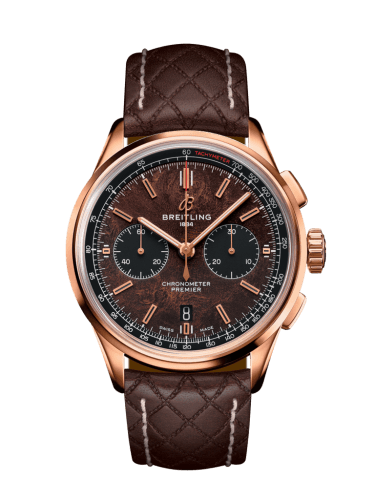 Breitling Premier B01 Chronograph 42 Bentley Centenary Red Gold / Wood / Calf / Pin