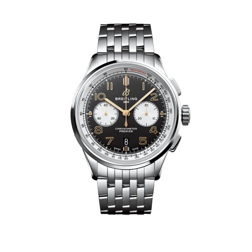 Breitling Premier B01 Chronograph 42 Stainless Steel / Norton Edition / Nubuck / Bracelet