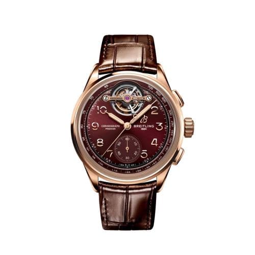 Breitling Premier Heritage B21 Chronograph Tourbillon Red Gold / Red / Japan