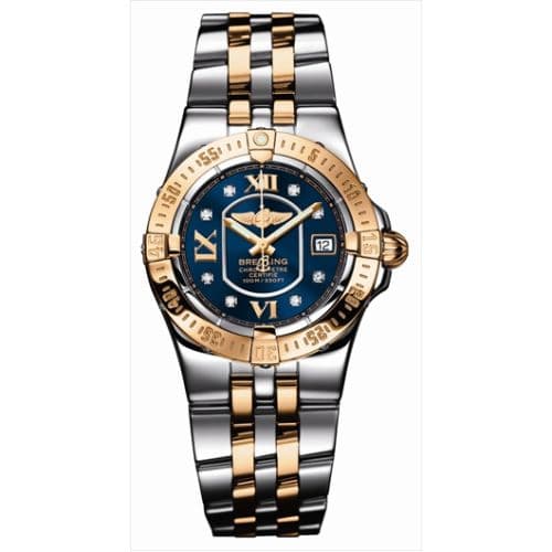 Breitling Starliner 2008 Two Tone Rose / Blue