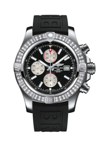 Breitling Super Avenger II Stainless Steel / Diamond / Volcano Black / Rubber / Folding