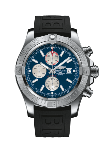 Breitling Super Avenger II Stainless Steel / Mariner Blue / Rubber / Pin