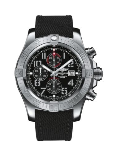 Breitling Super Avenger II Stainless Steel / Volcano Black / Military / Pin