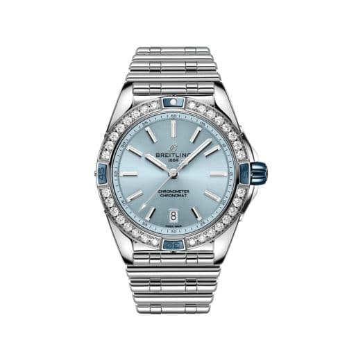 Breitling Super Chronomat 38 Stainless Steel / Ice Blue / Rouleaux