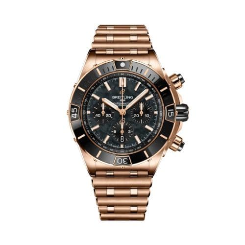 Breitling Super Chronomat B01 44 Red Gold / Black MOP / Rouleaux