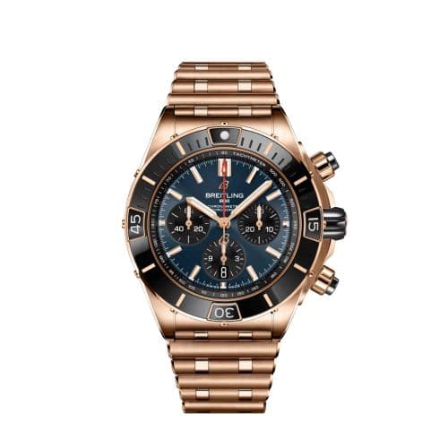 Breitling Super Chronomat B01 44 Red Gold / Blue / Rouleaux
