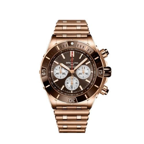 Breitling Super Chronomat B01 44 Red Gold / Brown / Rouleaux