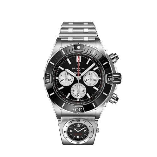 Breitling Super Chronomat B01 44 Stainless Steel / Black / Rouleaux - UTC