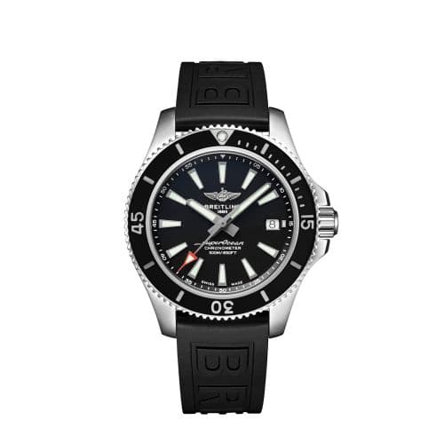 Breitling Superocean 42 Stainless Steel / Black / Rubber - Folding / Japan