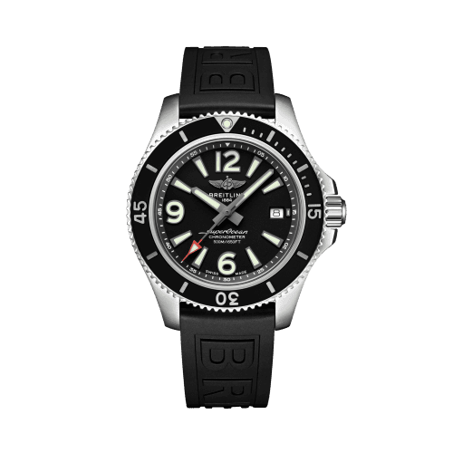 Breitling Superocean 42 Stainless Steel / Black / Rubber / Pin