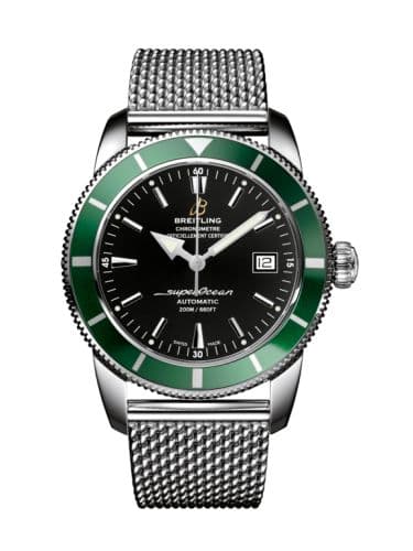 Breitling Superocean Heritage 42 Stainless Steel / Green / Volcano Black / Milanese