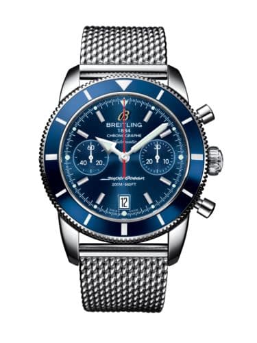 Breitling Superocean Heritage 44 Chronograph Stainless Steel / Blue / Blue / Milanese