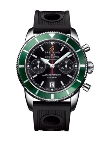 Breitling Superocean Heritage 44 Chronograph Stainless Steel / Green / Black / Rubber