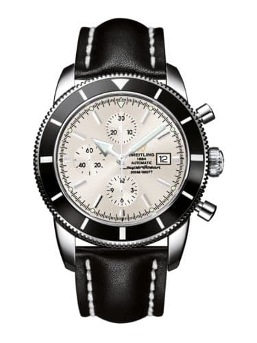 Breitling Superocean Heritage 46 Chronograph Stainless Steel / Black / Stratus Silver / Calf