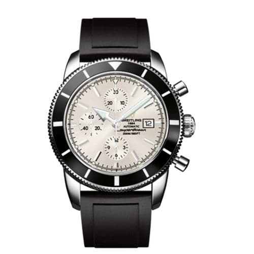 Breitling Superocean Heritage 46 Chronograph Stainless Steel / Black / Stratus Silver / Rubber
