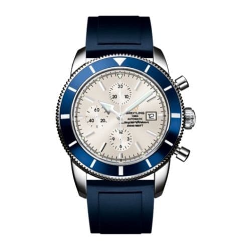 Breitling Superocean Heritage 46 Chronograph Stainless Steel / Blue / Stratus Silver / Rubber