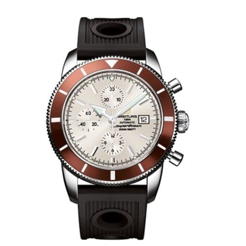 Breitling Superocean Heritage 46 Chronograph Stainless Steel / Bronze / Stratus Silver / Rubber