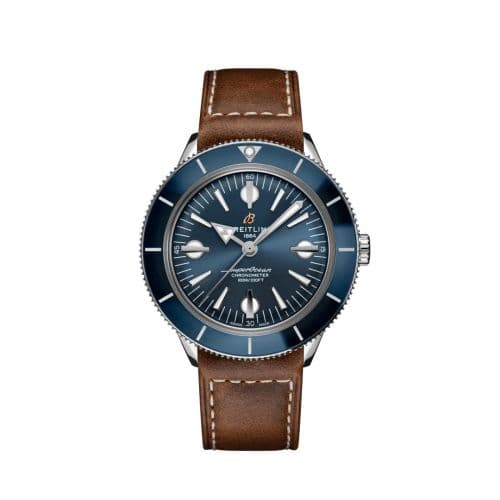 Breitling Superocean Heritage '57 Stainless Steel / Blue / Calf / Pin