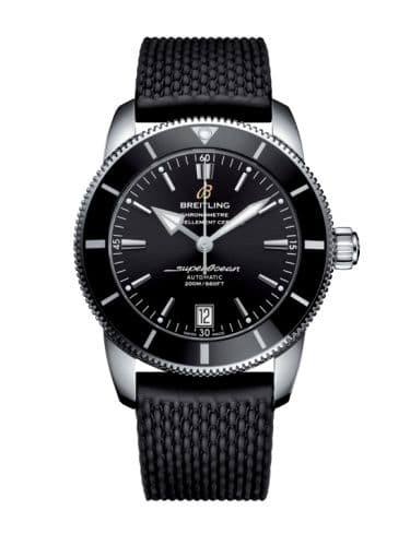 Breitling Superocean Heritage II 42 Stainless Steel / Black / Black / Rubber / Pin