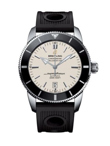 Breitling Superocean Heritage II 46 Stainless Steel / Black / Silver / Rubber / Folding