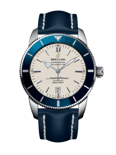 Breitling Superocean Heritage II 46 Stainless Steel / Blue / Silver / Calf / Folding