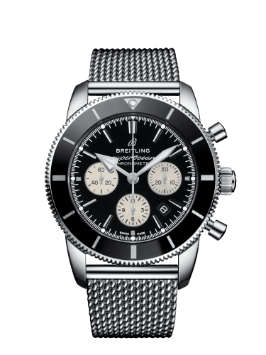 Breitling Superocean Heritage II B01 Chronograph 44 Stainless Steel / Black / Bracelet