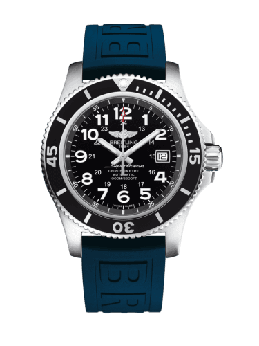 Breitling Superocean II 44 Stainless Steel / Black / Volcano Black / Rubber / Pin