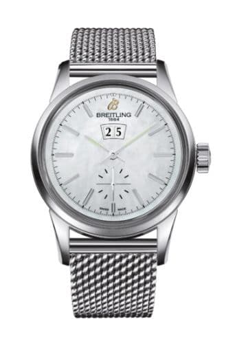 Breitling Transocean 38 Stainless Steel / MOP / Bracelet