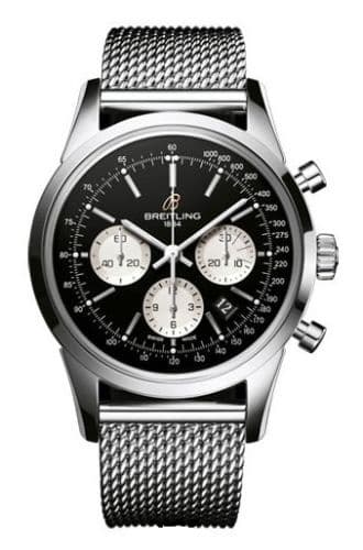 Breitling Transocean Chronograph Stainless Steel / Reverse Panda / Limited Edition