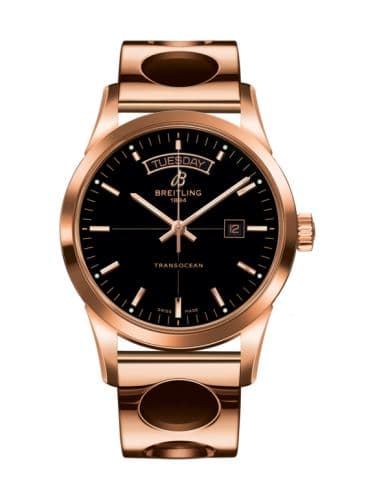 Breitling Transocean Day & Date Red Gold / Black / Racer
