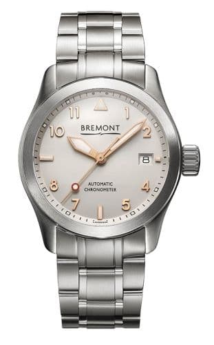 Bremont Solo 37 Silver / Gold Numerals Bracelet