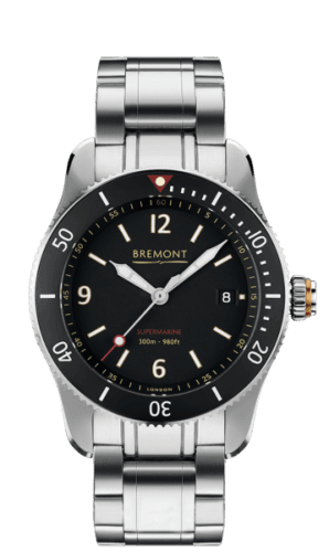 Bremont Supermarine S300 Stainless Steel / Black / Bracelet