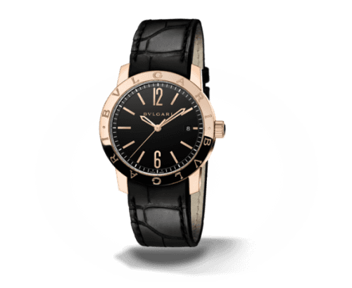 Bulgari Bulgari Solotempo 39 Pink Gold Black