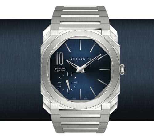 Bulgari Octo Finissimo Automatic Steel / Blue / Passione Engadina