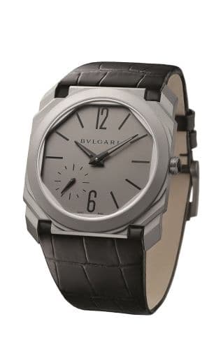 Bulgari Octo Finissimo Automatic Titanium / Grey / Alligator