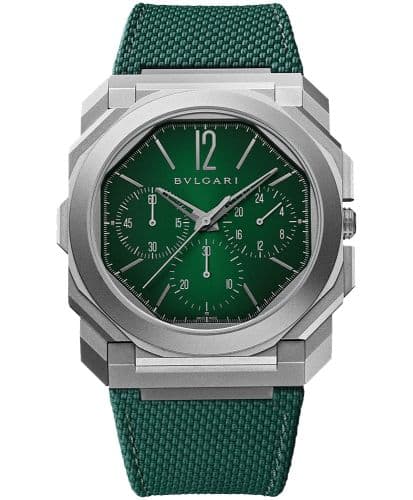 Bulgari Octo Finissimo Chronograph GMT Automatic / Titanium / Yoshida Green