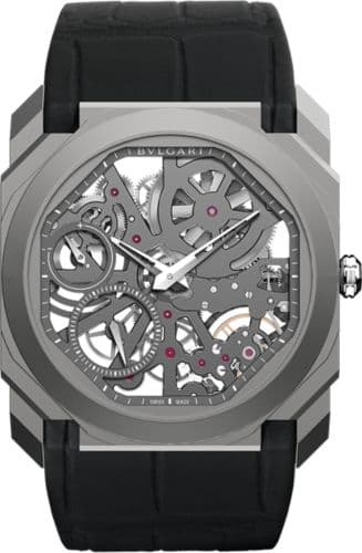 Bulgari Octo Finissimo Skeleton Titanium / Alligator