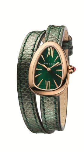 Bulgari Serpenti Skin Pink Gold / Green