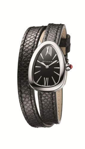 Bulgari Serpenti Skin Stainless Steel / Black